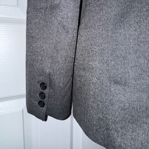 Zara Elegant Black Satin Blazer - Picture 7 of 11